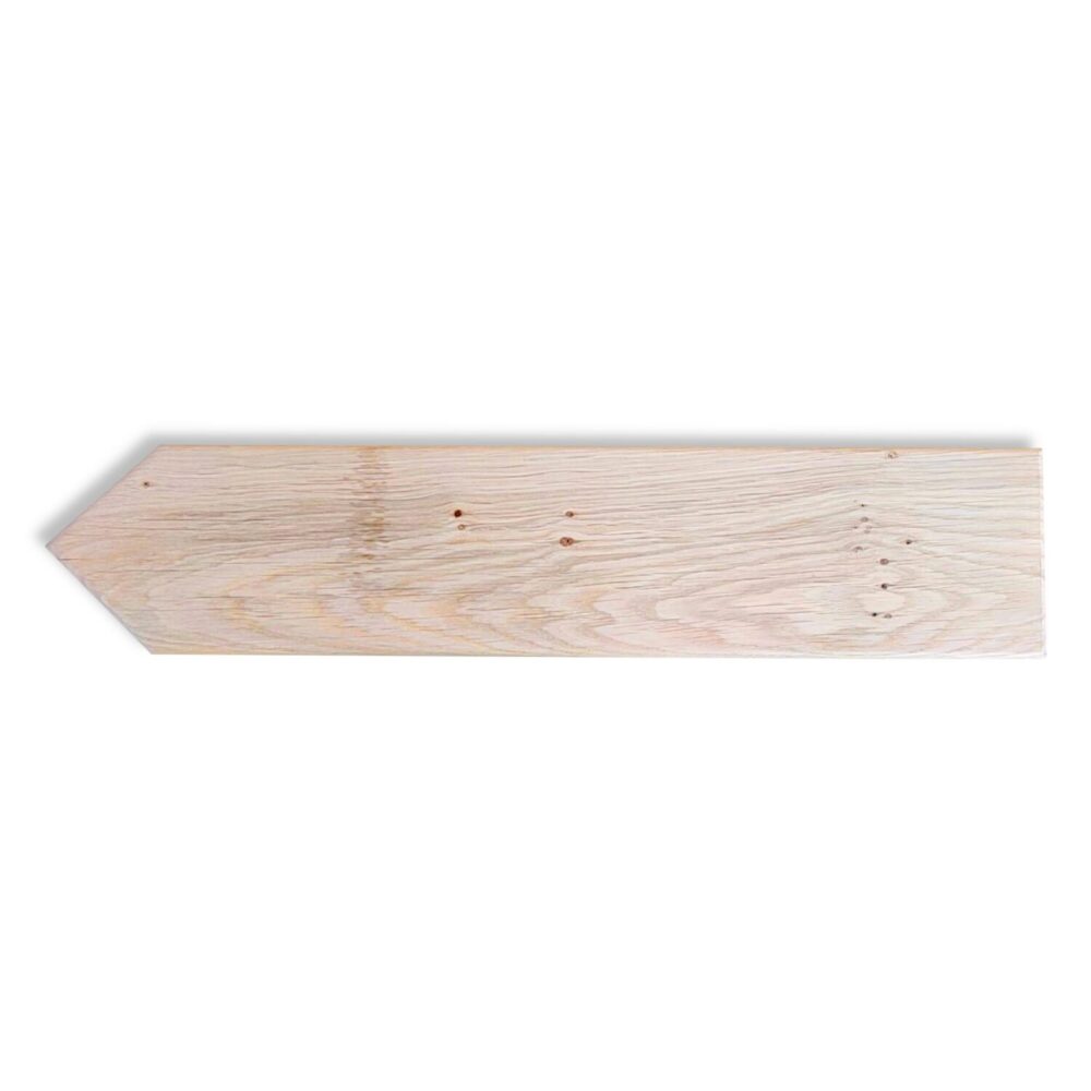 Holzschild aus Eiche Pfeilschild Wegweiser Schild Chevron zum Gravieren Lasergravur